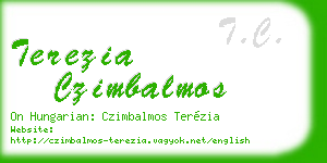 terezia czimbalmos business card